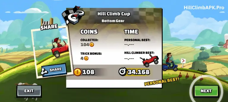 Hill Climb Racing 2 Mod Reward