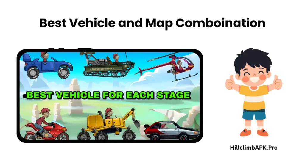 Best vehicle for every map in hill climb racing